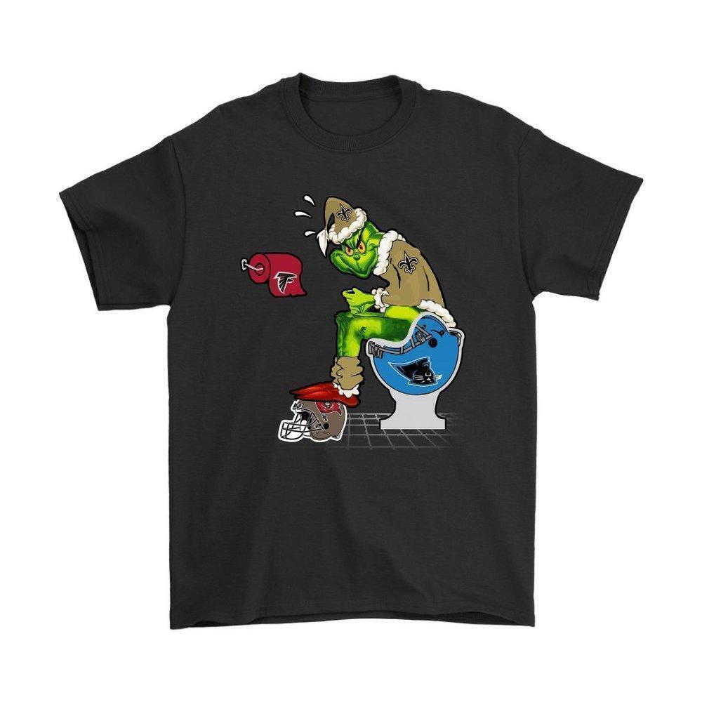 The Grinch New Orleans Saints On Other Teams Christmas Graphics Tshirt